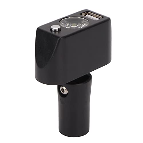 Luz para Silla de Ruedas Eléctrica, Luz para Silla de Ruedas Eléctrica Controlador de Iluminación para Silla de Ruedas con ángulo Ajustable de Carga USB de 3 Pines Cover