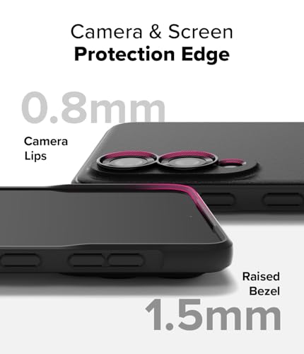 Image of Ringke Onyx Compatible with Samsung Galaxy S25 Edge Case Cover Rugged Flexible Durable Anti-Slip TPU Protection Shockproof S25 Edge Back Cover - Black