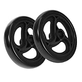 OUNONA 2Stücke Lenkrollen für Einkaufswagen und Rollstühle Ersatzräder Langlebige und Geräuscharme Wagenräder zu Montieren für Verschiedene Mobile Hilfen