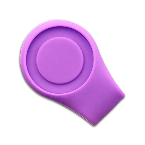Marcador de bola de golfe de cristal Myartte com clipe de bola de silicone, ótimo presente de golfe