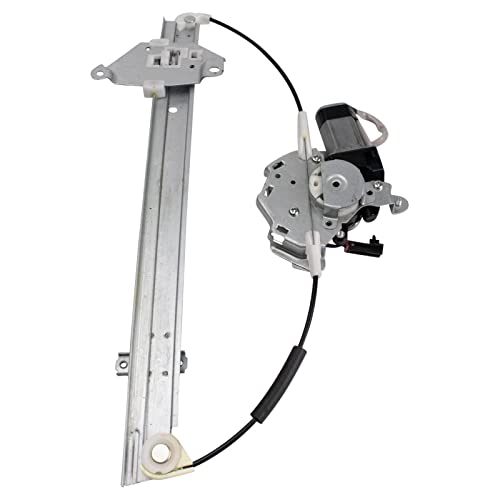 Image of TRQ Front Driver Side Power Window Motor and Regulator Assembly Power Compatible with 1986-1994 Nissan D21 1987-1995 Pathfinder 1995-1997 Pickup
