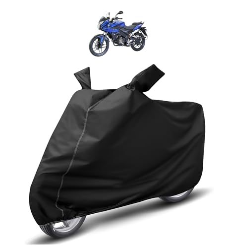 Image of Auto Hub Waterproof Bike Cover Compatible with Bajaj Pulsar 150 Dustproof, UV Protection Two Wheeler Bike Pulsar 150 Cover - Black