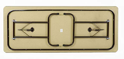 Correll 24"X36" Commercial Duty Keyboard Height (26.5") Folding Table, Walnut Melamine Top, Usa Made, Portable, Strong Steel Apron (Cf2436Mk-01) #TOP7