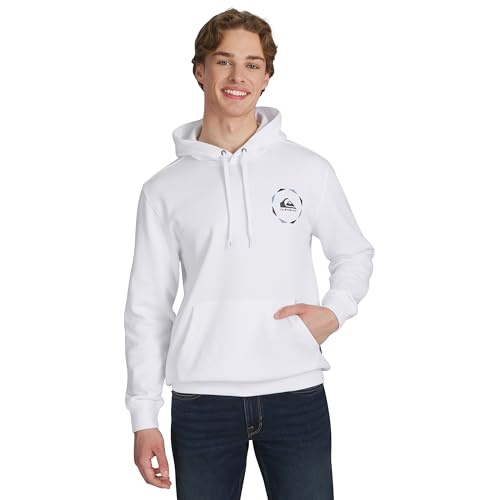 Image of Quiksilver Men's Regular Fit Super Soft Fleece Midweight Pullover Hooded Sweatshirt
