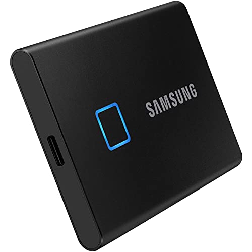 SSD Portátil SAMSUNG T7 Touch 500GB - 1050MB/s - USB 3.2, Preto (MU-PC500K/WW)