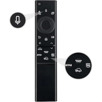 BN59-01385A Replacement Voice Remote Control for All Samsung Neo QLED UHD HDR FHD 4K 8K Smart TV 2019 2020 2021 2022 2023 2024 Series (No Solar Function)