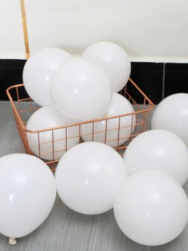 Image of Latex Balloons, 100-Pack Different Sizes 18 12 10 5 Inch Party Balloon Garland Kit (White)