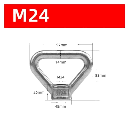 Écrou à œil de levage M24 en acier 304 pour éliminer les risques de rupture - 2