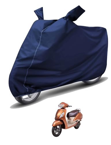 Image of Auto Hub Waterproof Scooty Cover Compatible with TVS Jupiter Dustproof, UV Protection Two Wheeler Scooty Jupiter Cover - Blue