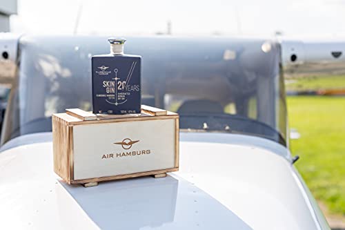 FLUGSCHULE HAMBURG Skin Gin Limited Edition inkl. Holzbox | Manufaktur Gin aus dem Alten Land | 42% 500 ml… – Bild 5