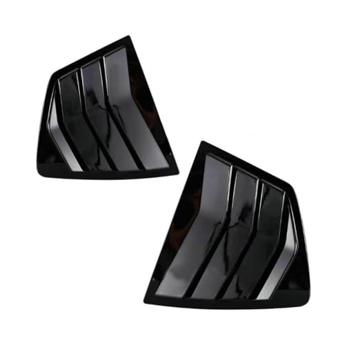 Gloss Black Left + Right Side Window Louver Shutter Cover Trim Fit for Honda Accord 2008 2009 2010 2011 2012 2013