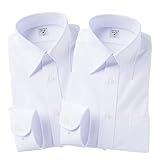 【2枚組】 ノーアイロン ワイシャツ レギュラー衿 長袖 メンズ 透けにくい 超速乾 ストレッチ ノンアイロン カッターシャツ EWEC01