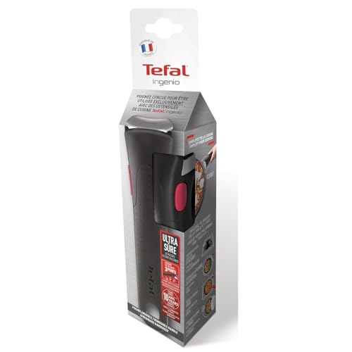 Tefal Ingenio L9863342 - Manico nero, impilabile, 100% sicuro, 10 anni di garanzia - 14