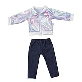 Facile à mettre et à enlever : l'ensemble de poupée tendance a une certaine élasticité, il est facile à mettre et à enlever, facile à manœuvrer pour votre enfant, vous pouvez facilement habiller votre poupée.