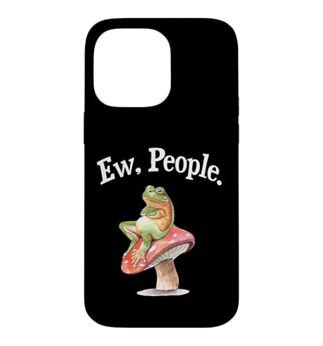 Funny Womens Cottagecore Art Ew People Antisocial Frog Lover �X�}�z�P�[�X iPhone 14 Pro Max �p