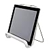 Price comparison product image iDesign 51635 Cookbook Stand, Versatile Cookbook and Universal Tablet Holder, Metal Recipe Book Stand for the Kitchen, Matte Satin/Matte White, 19.7 x 20.0 x 20.0 cm,