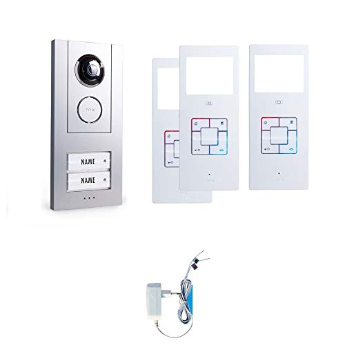 VD 6321 Video Türsprechanlage-Set 2-Familienhaus Gegensprechanlage VD6321