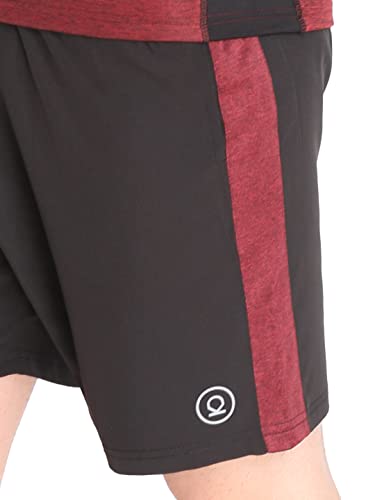 Image of CHKOKKO Men Polyester Printed Gym Co-Ord Sets Sleeveless Tank Top With Shorts