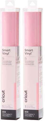Vinyl amovible rose clair Cricut Smart pour personnaliser sans abîmer les murs