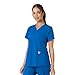 Carhartt Force Essentials Women's V-Neck Knit Panel Scrub Top - Royal, XS