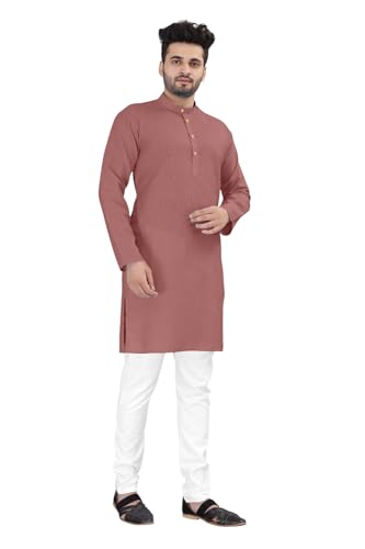 Image of trustous Mens straigth Solid Kurta Pyjama Set Combo in 100% Cotton with 16 Colour Option and Size are XS to 3XL for (Birthday,Wedding, Ceremony, Casual, Engagement)