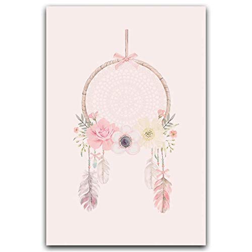 Lienzo impermeable de animales y princesa rosa poster resistente de 50x70cm para cuarto infantil 3