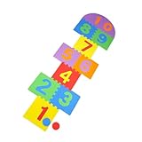 marelle jeux 3 ans Matériau de qualité supérieure : les carreaux colorés imbriqués pour enfants sont fabriqués en matériau EVA haut de gamme, durable et lisse