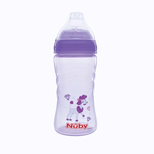 Nuby No Spill Printed Thirsty Kids No-Spill Sip-it Sport Cup with Soft Spout and Lid - 12oz / 360 ml, 12+ Months, Single Pack of 1, Print May Vary by Nuby - Image 8