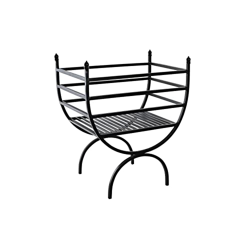 DKD Home Decor Utensilios para Chimenea de la Marca, Color Negro, de Acero (48 x 30 x 57 centímetros)