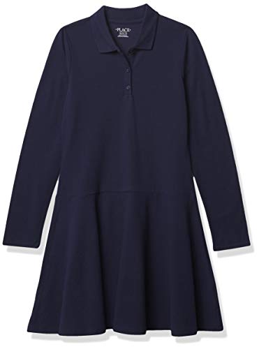The Children's Place Girls' Long Sleeve Polo Dress