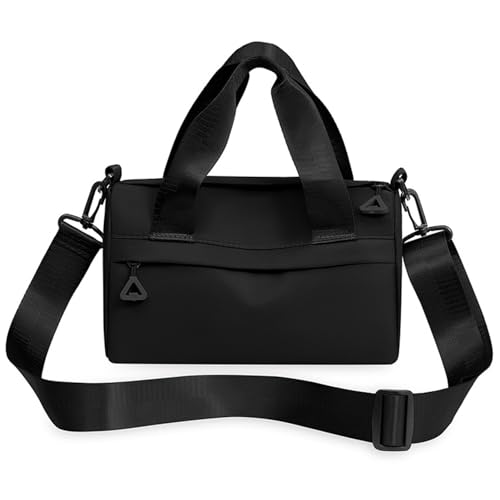 Small Gym Bag 9.5x4.7x5.5 Inch Nylon Mini Duffle Bag, Waterproof Handheld Shoulder Gym Duffle with Adjustable Strap Lightweight Zipper Mini for Women & Men