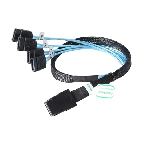 Cable Interno SFF-8087 36P a 4 SATA 7P 0.5m miniatura 3