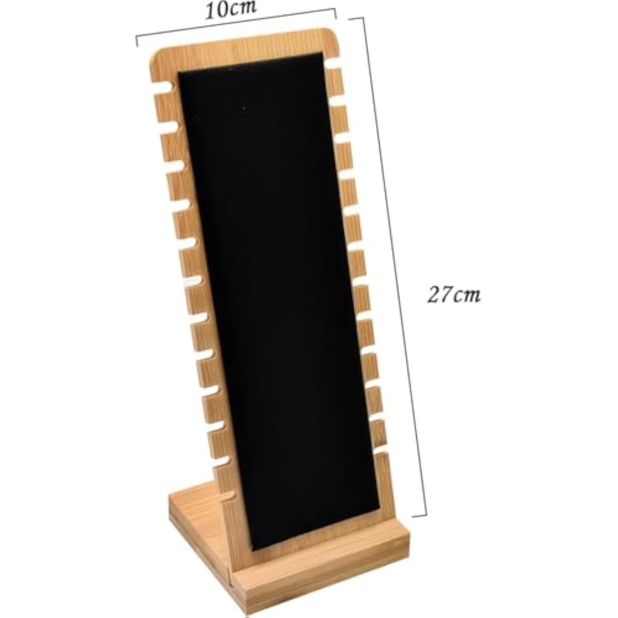 Wooden Necklace Display Stand, 12 Slots for Retail