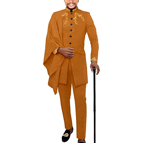 African Couple Matching Clothes for Wedding Women Slim Mermaid Dress Bazin Riche Men Irregular Jacket Pant Sets3