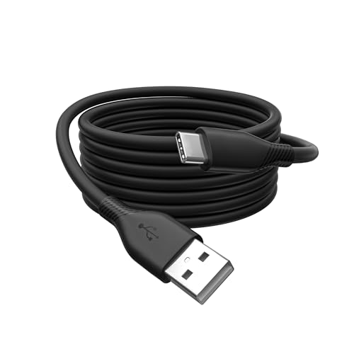 DIGITUS Câble de connexion USB 2.0-2m - USB-A vers Type-C - haute vitesse 480 Mbps - 60W power delivery - câble flexible en silicone - noir - pour iPad,...