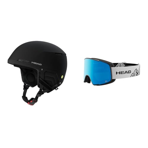 HEAD Casque de Ski Compact Evo MIPS Noir XS-S Protège la Tête et Améliore la Vision