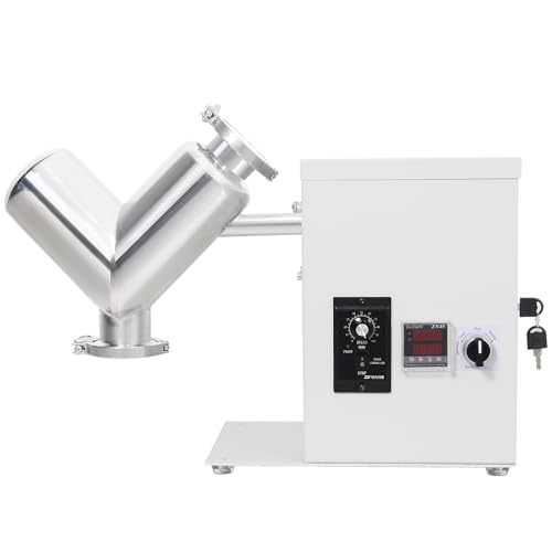 2L Lab Shear V Type Dry Powder Mixer, Mixing Machine for Powder, 304 Stainless Steel Blender Blending Machine