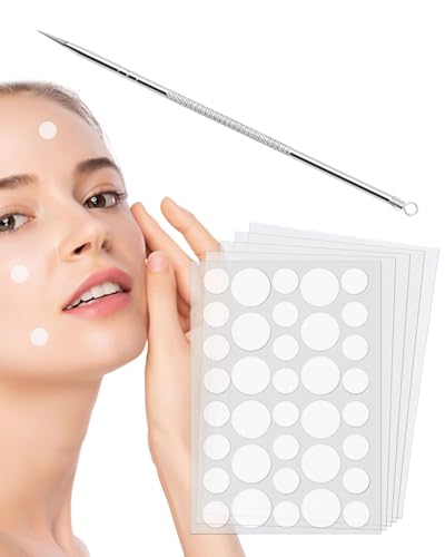 GRETY Skin Tag Removal patches 180 mit Akkne-Nadel -Maulwurfsentfernung und Akne Pflaster Warze dunkler Fleck.Schönheitsfehler für Gesicht Körper sichtbarer Glättungseffekt.