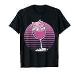 Photo Gallery kawaii axolotl divertente bevitore di vino maglietta Photo Gallery kawaii axolotl divertente bevitore di vino maglietta