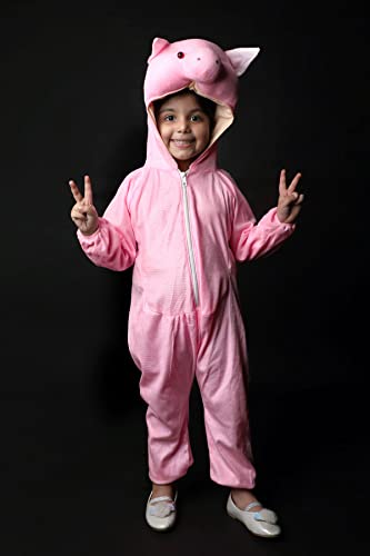 Image of BookMyCostume Pig Sooar Animal Kids Fancy Dress Costume 7-8 years