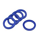 YOKIVE 5 Pcs UHS Radial Shaft Seals, Industry PU Oil Seals for Hydraulic Cylinders (Blue, 35-mm ID x 45-mm OD 6-mm Width)