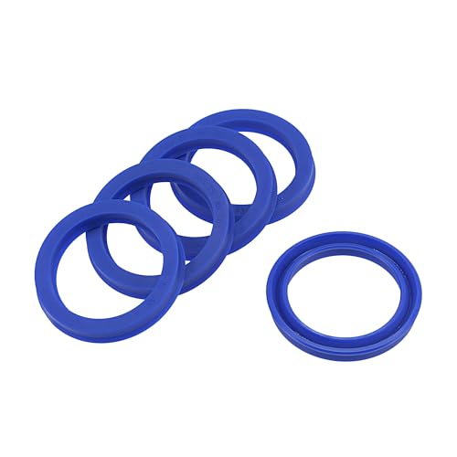 YOKIVE 5 Pcs UHS Radial Shaft Seals, Industry PU Oil Seals for Hydraulic Cylinders (Blue, 35-mm ID x 45-mm OD 6-mm Width)