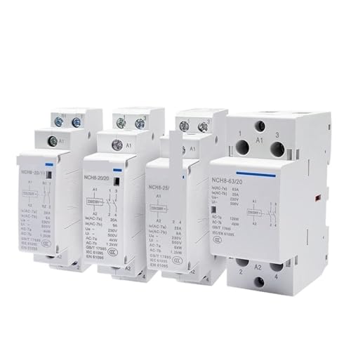 Contacteur domestique NCH8 40A silencieux à économie d'énergie 220V 2NC