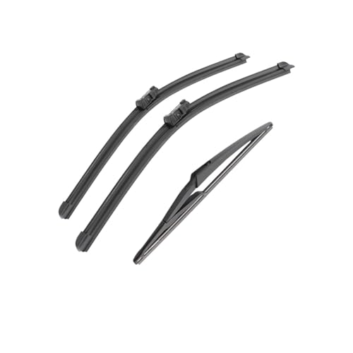1pcs Automotive Universal J/U Hook Double Rubber Strip Wiper Blade Boneless Wiper Blade 14
