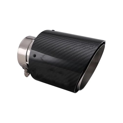 Tuyau d'échappement universel 51mm carbone brillant pour voiture