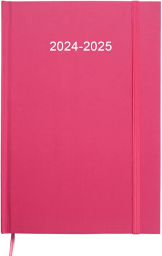 2024-2025 Planner - Weekly & Monthly Planner from July 2024 to June 2025, Academic Planner 2024-2025 with Inner Pocket, Elastic Band, Hard Cover, Perfect Daily Organizer, 5.8\'\' Ã— 8.3\'\', Pink