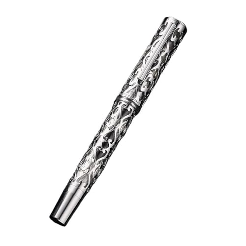 Stylo plume à piston Moonlight EF, le cadeau d'affaires idéal en argent gravé