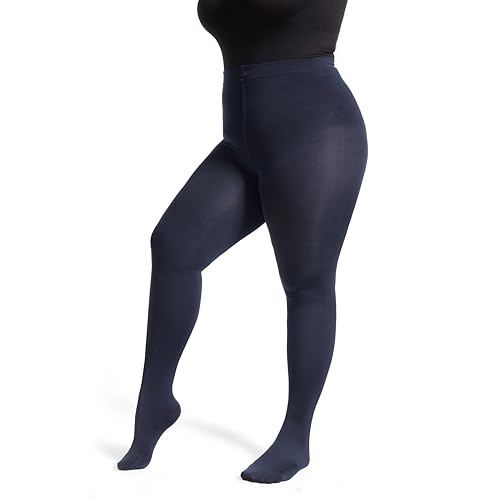 Image of Frola Plus Size Fleece Lined Tights Women Winter Warm Thermal Tights, 11+ Colors High Waisted Opaque Pantyhose
