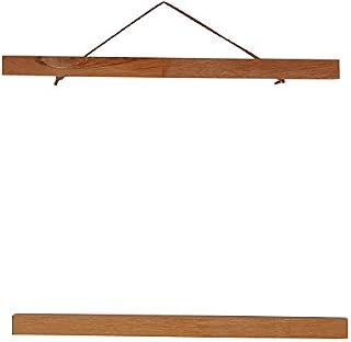 Magnetic Poster Hanger Frame, 21cm/30cm/40cm/50cm Light Wooden Modern Magnet Print Dowel Poster Hangers Frames Hanging Kit(30cm)