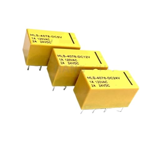 Relais 8 broches HLS-4078-DC5V pour circuit imprimé et automatisme